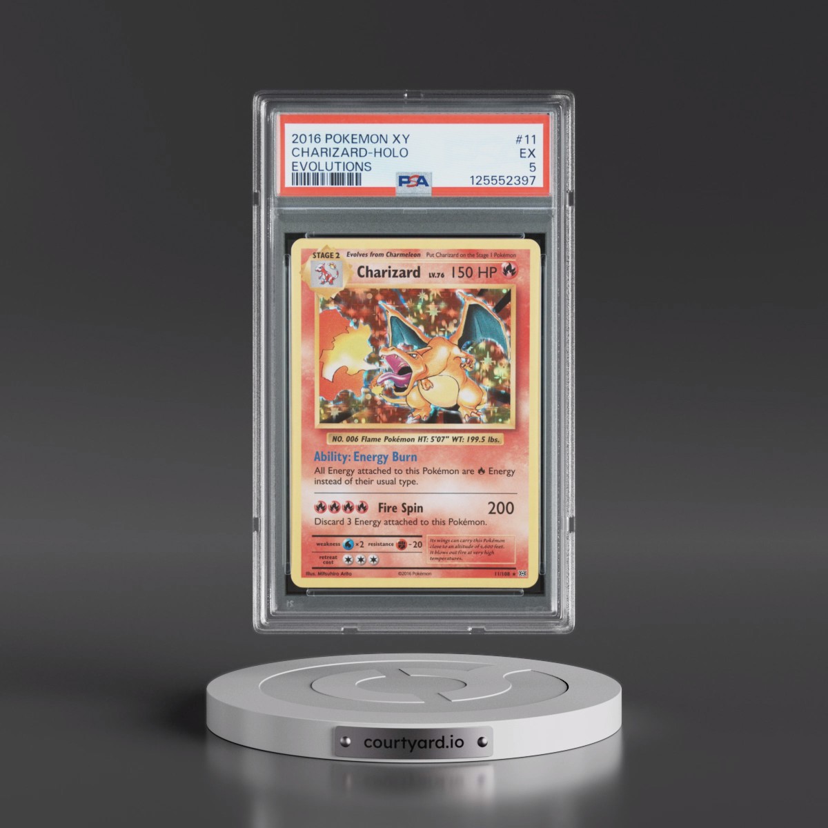 2016 Pokémon XY Evolutions Charizard - Holo #11 PSA 5