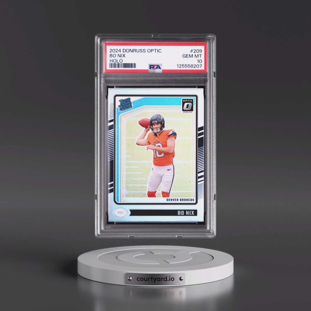 2024 Panini Donruss Optic Bo Nix - Holo #209 PSA 10