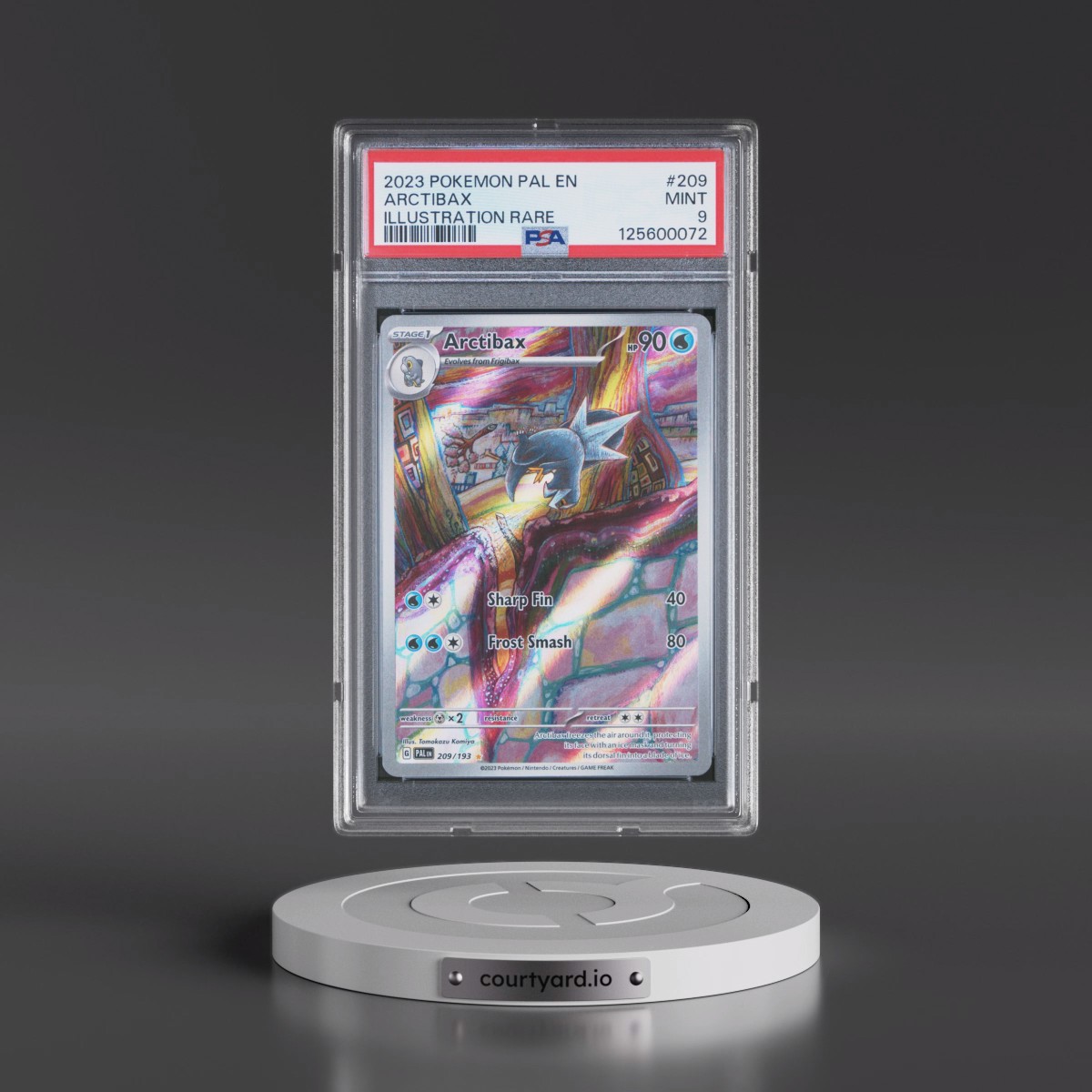 2023 Pokémon Pal EN-Paldea Evolved #209 Arctibax - Illustration Rare (PSA 9 MINT)