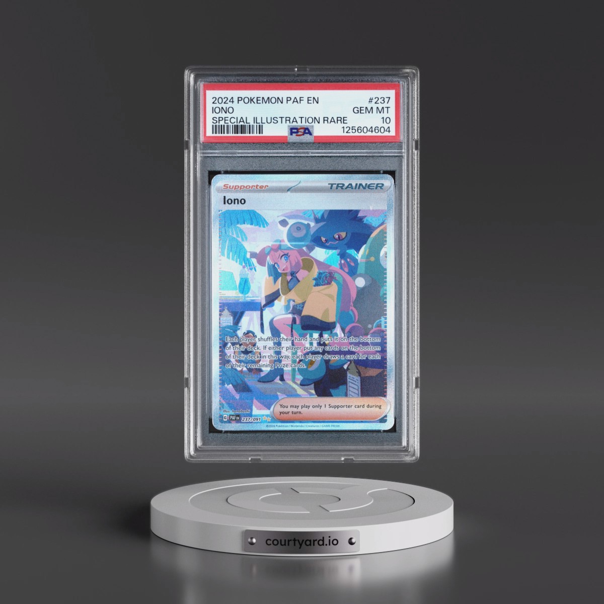 2024 Pokémon Paf EN-Paldean Fates #237 Iono - Special Illustration Rare (PSA 10 GEM MINT)