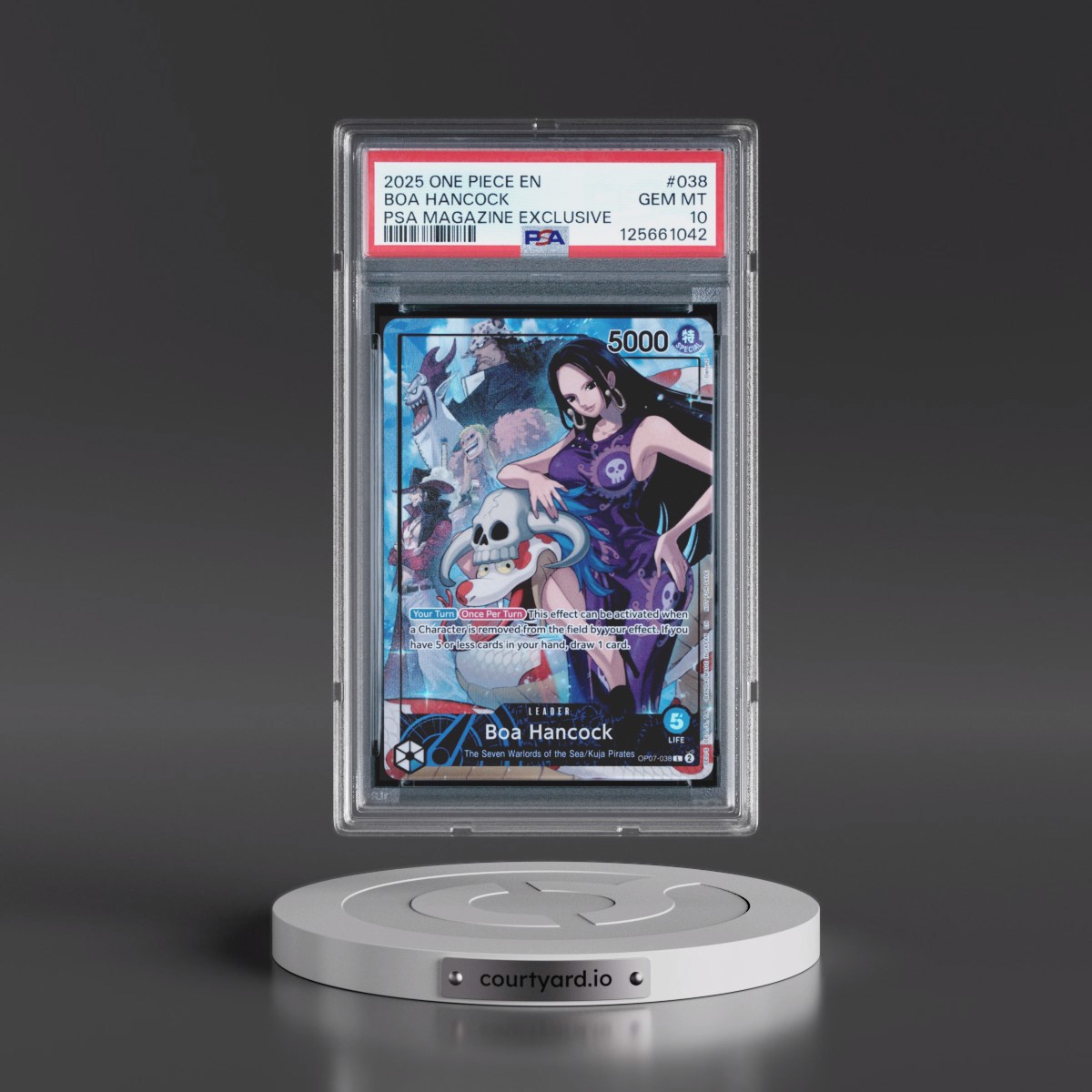 2025 One Piece Promos Boa Hancock - PSA Magazine Exclusive #038 PSA 10
