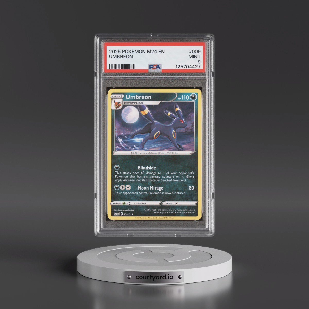 2025 Pokémon M24 EN-Mcdonald's Collection #009 Umbreon (PSA 9 MINT)