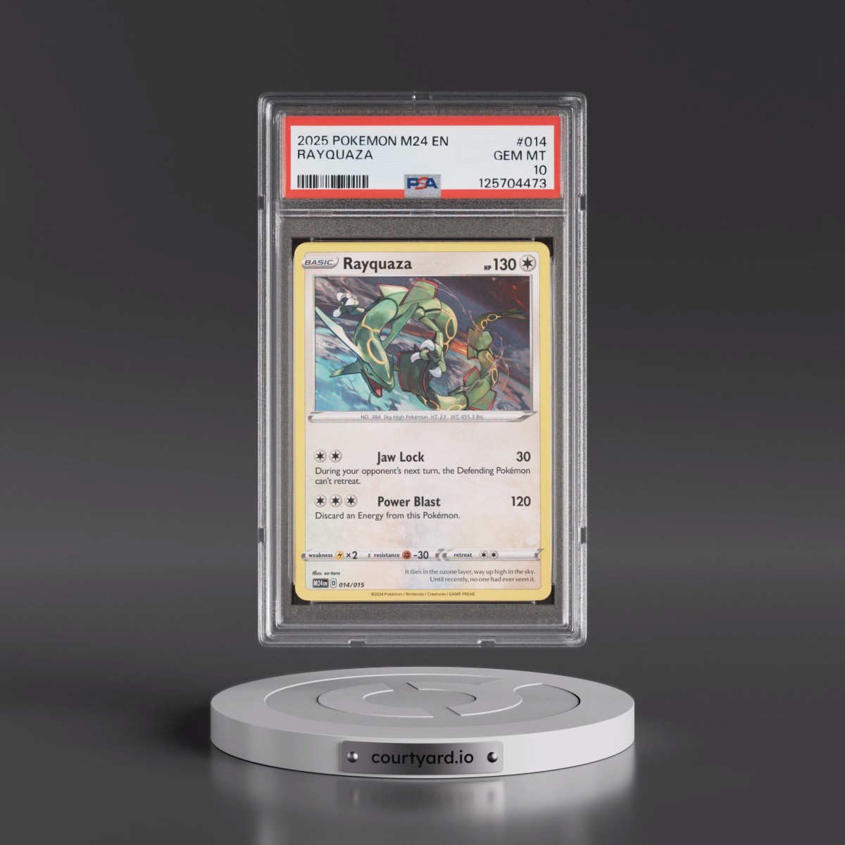 2025 Pokémon M24 EN-Mcdonald's Collection #014 Rayquaza (PSA 10 GEM MINT)