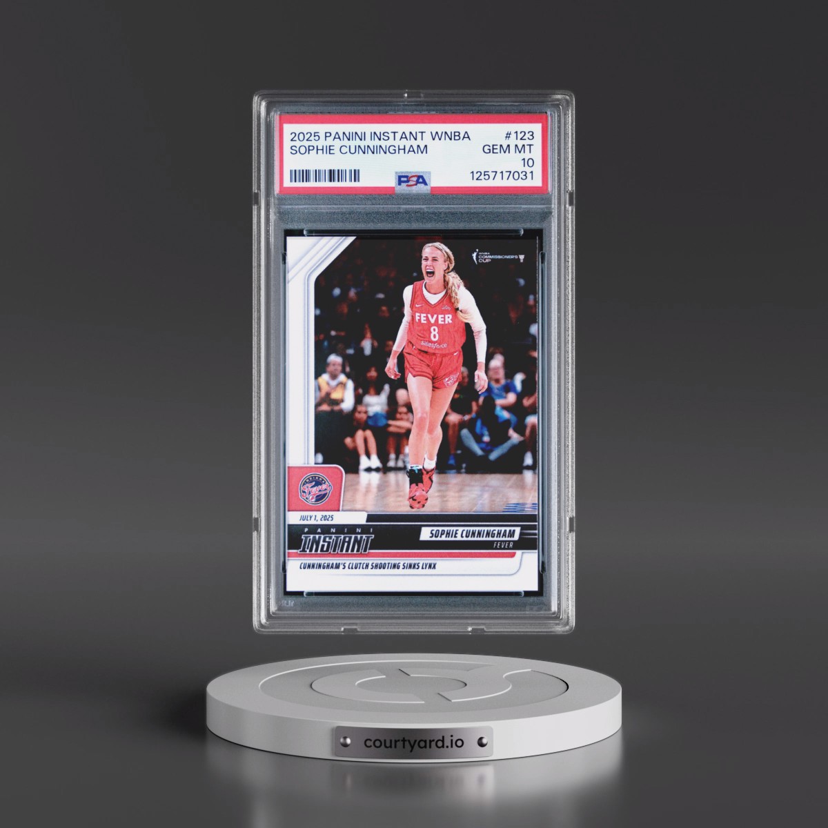 2025 Panini Instant WNBA #123 Sophie Cunningham (PSA 10 GEM MINT)