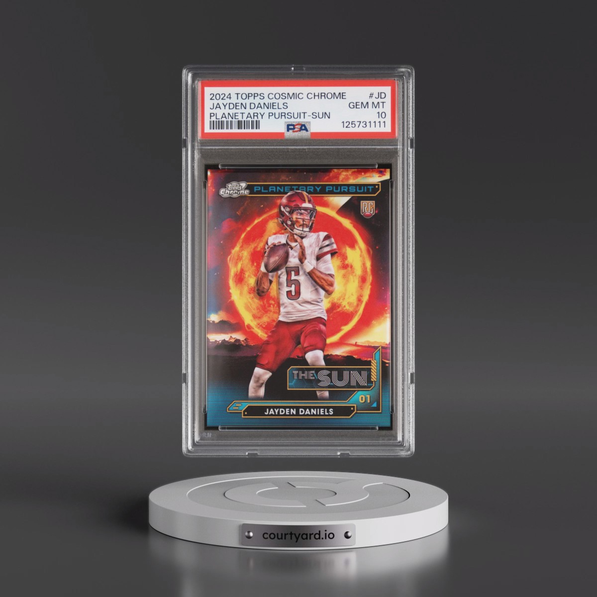 2024 Topps Cosmic Chrome Planetary Pursuit #JD Jayden Daniels - Sun (PSA 10 GEM MINT)