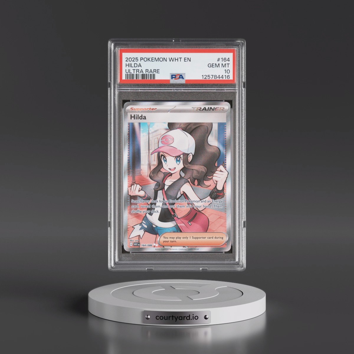 2025 Pokémon Wht EN-White Flare #164 Hilda - Ultra Rare (PSA 10 GEM MINT)