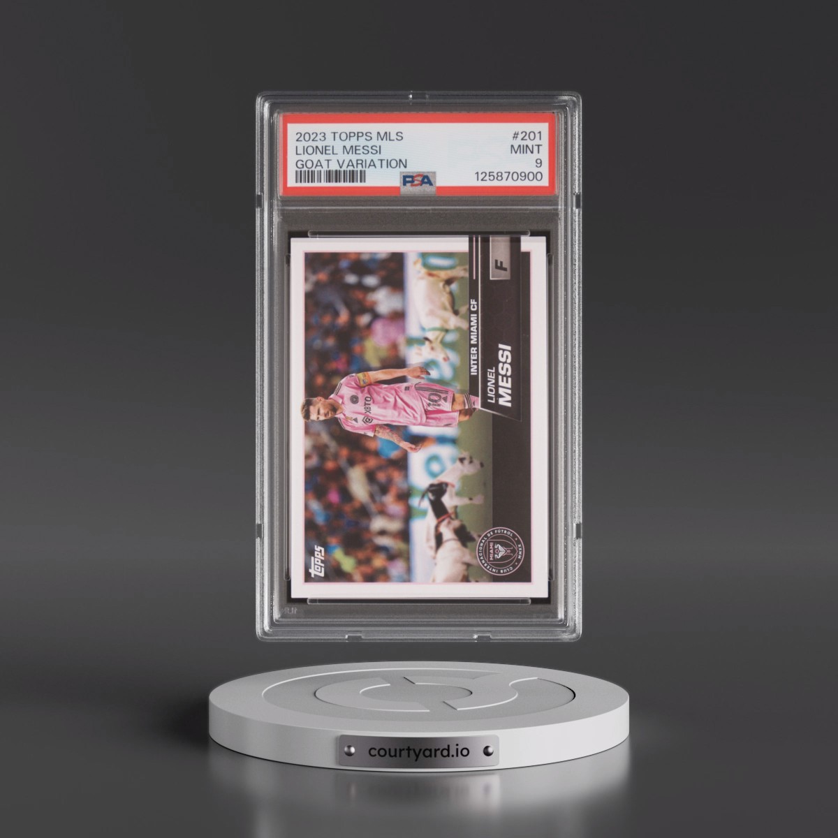2023 Topps MLS #201 Lionel Messi - Goat Variation (PSA 9 MINT)