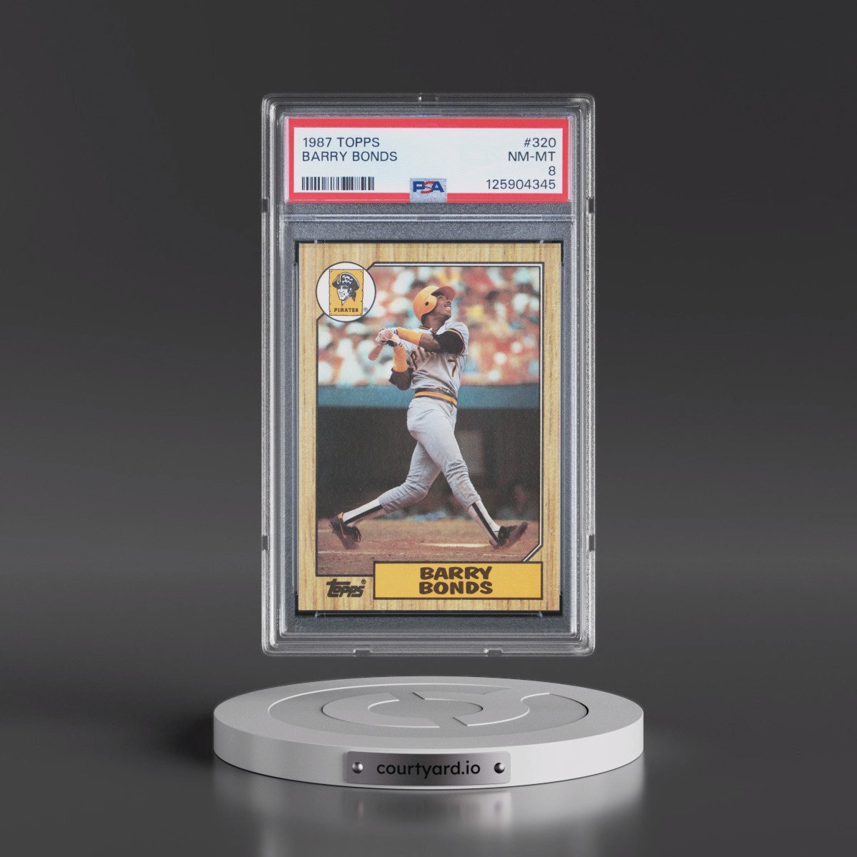 1987 Topps #320 Barry Bonds (PSA 8 NM-MT)