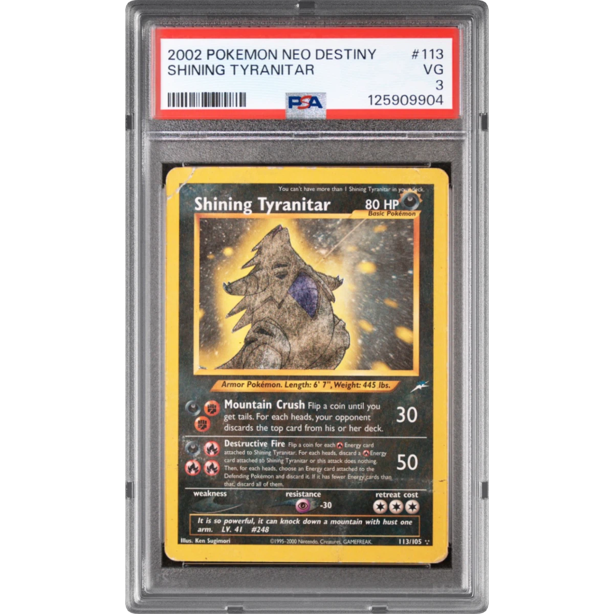 Shining Tyranitar card artwork