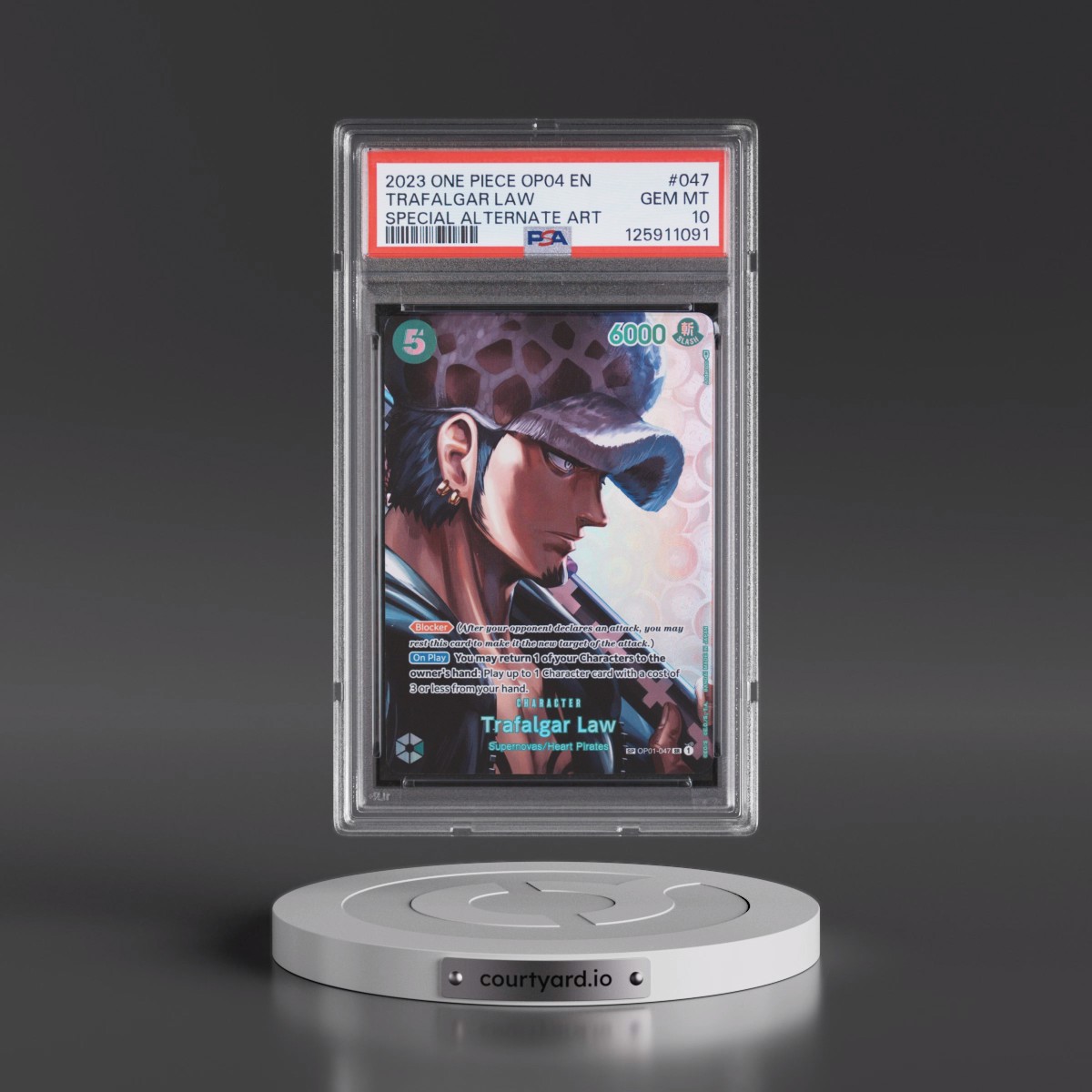 2023 One Piece Kingdoms of Intrigue #047 Trafalgar Law - Special Alternate Art (PSA 10 GEM MINT)