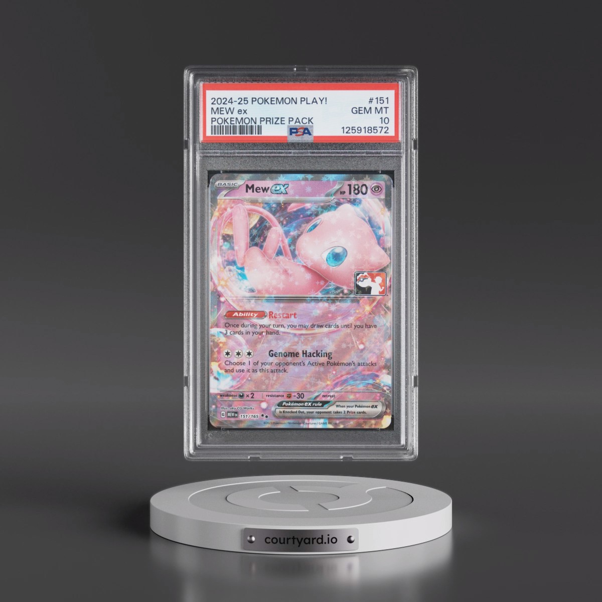 2024-2025 Pokémon Play! Pokémon Prize Pack #151 Mew EX - Holo (PSA 10 GEM MINT)