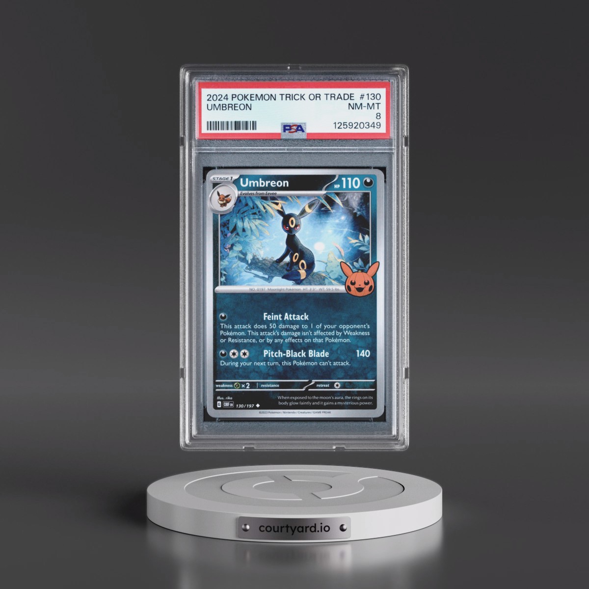 2024 Pokémon Trick or Trade #130 Umbreon (PSA 8 NM-MT)