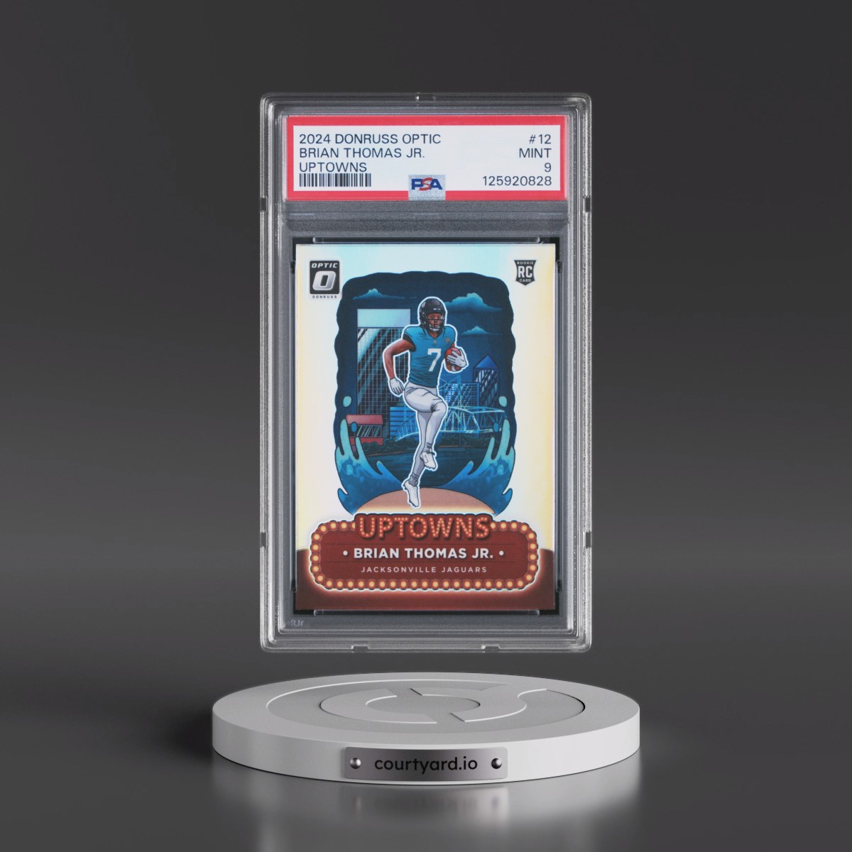 2024 Panini Donruss Optic Uptowns #12 Brian Thomas Jr. (PSA 9 MINT)