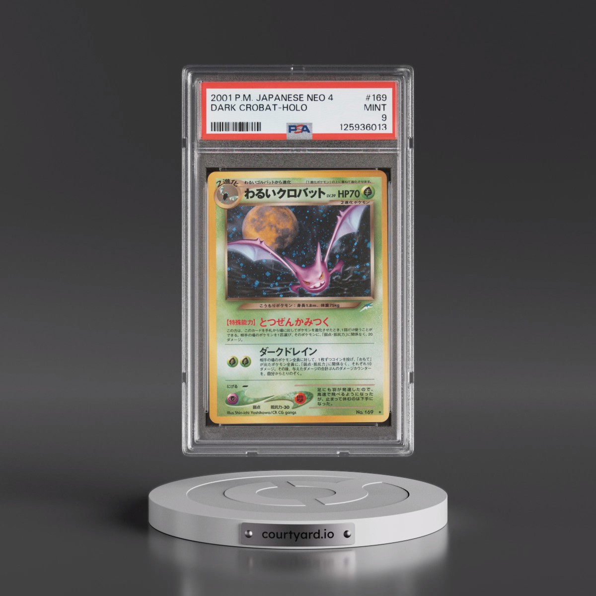 2001 Pokémon Neo 4 #169 Dark Crobat - Holo (PSA 9 MINT)