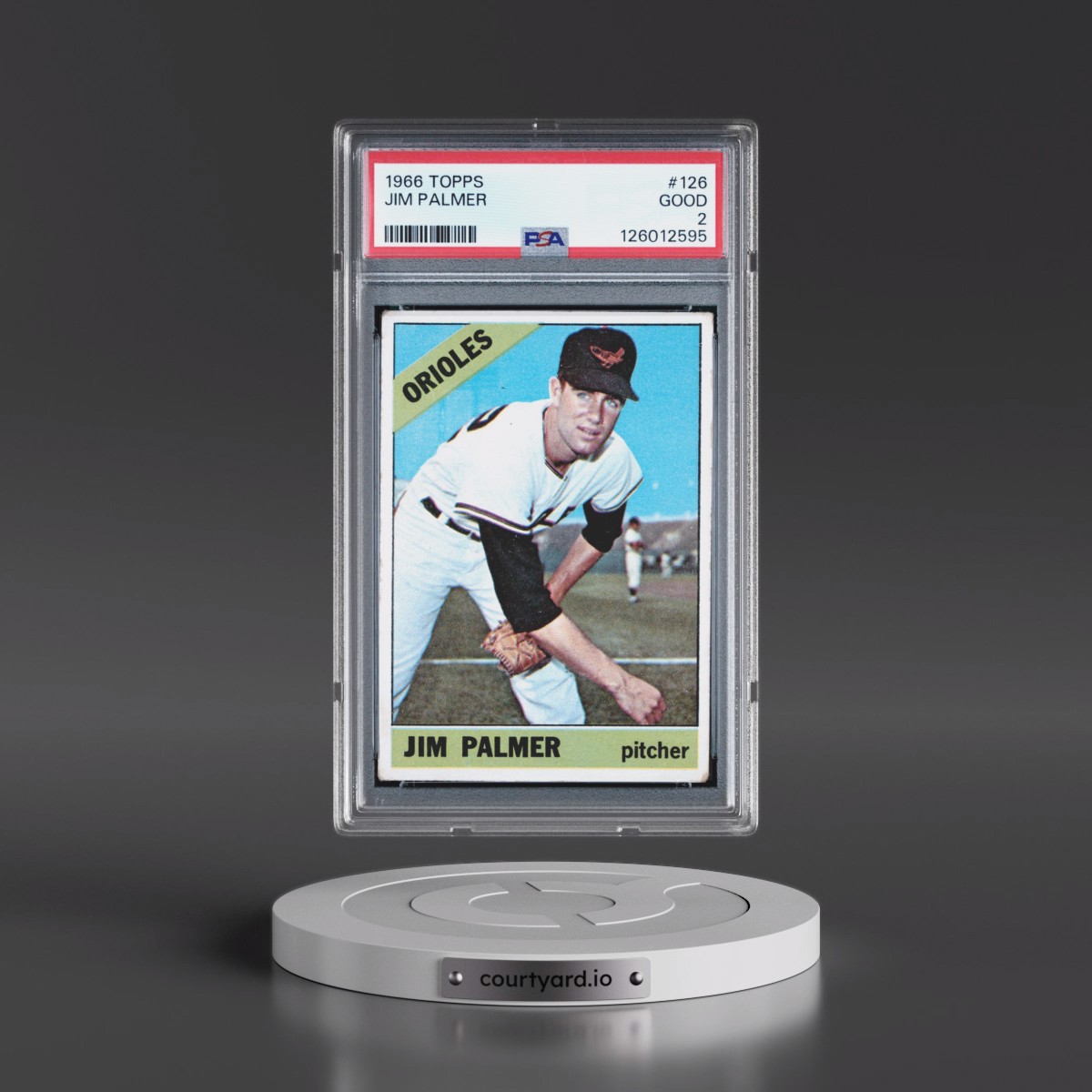 1966 Topps #126 Jim Palmer (PSA 2 GOOD)