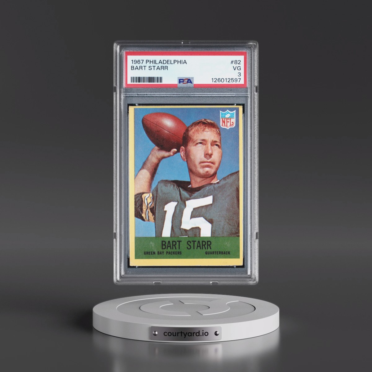 1967 Philadelphia #82 Bart Starr (PSA 3 VG)