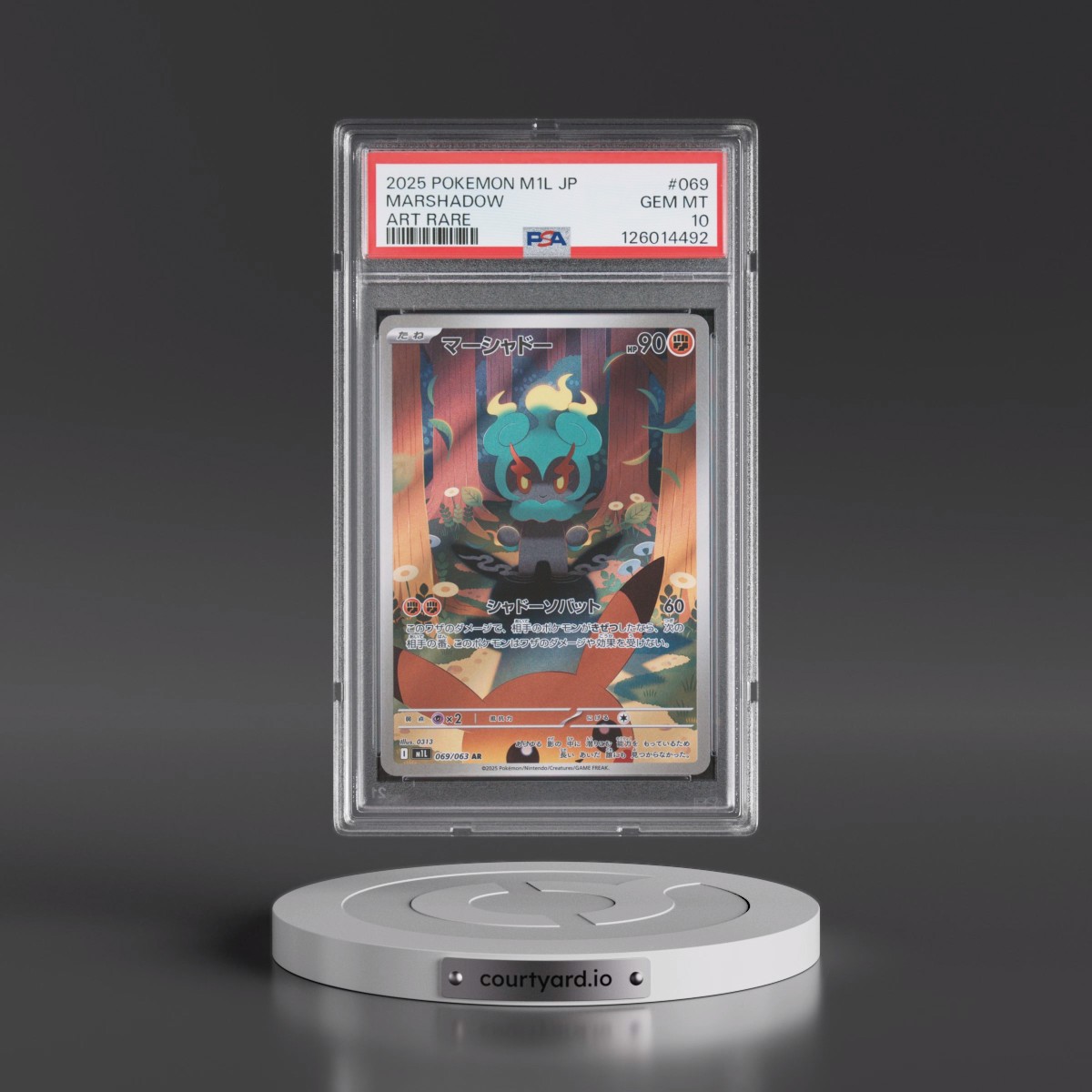 2025 Pokémon M1l-Mega Brave #069 Marshadow - Art Rare (PSA 10 GEM MINT)