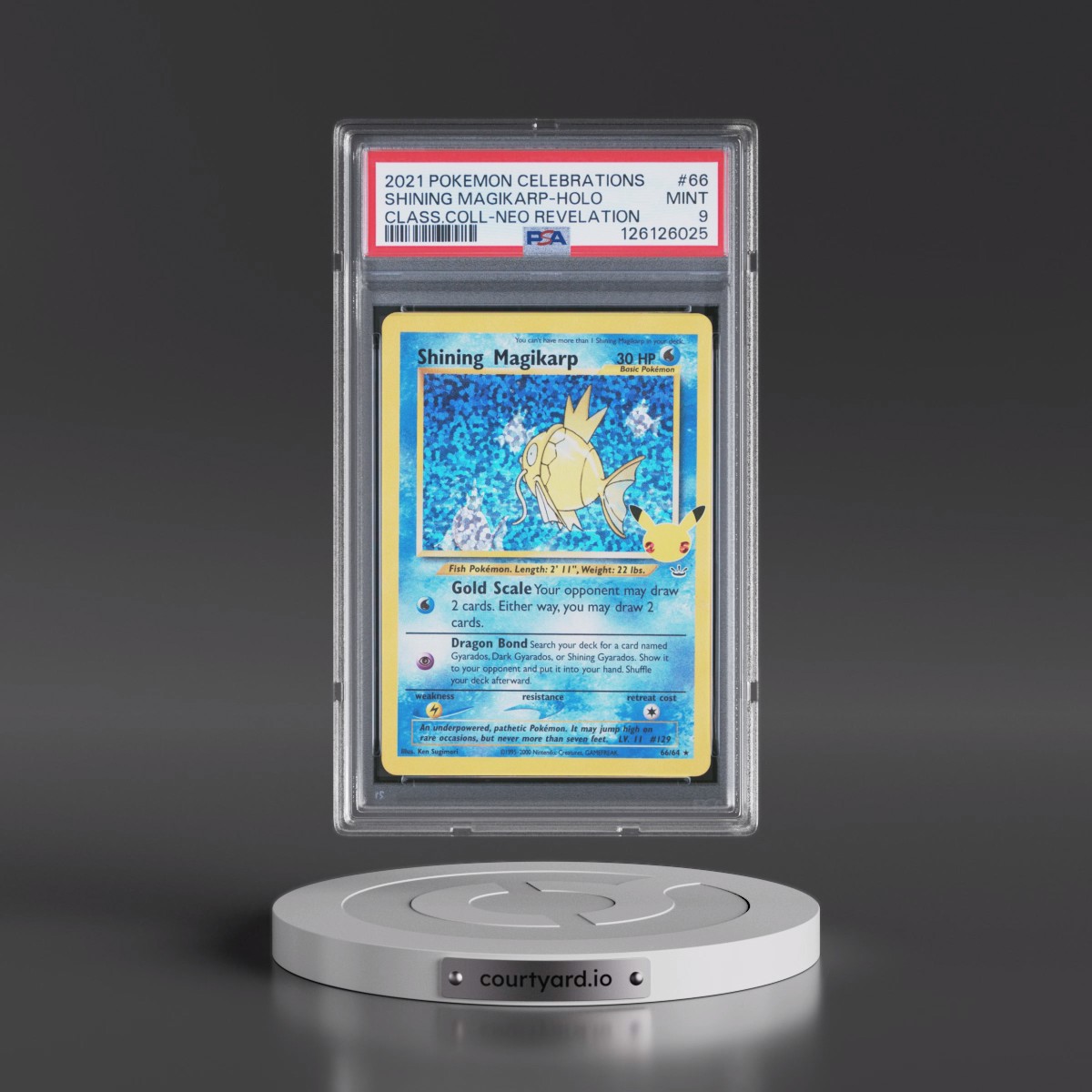 2021 Pokémon Celebrations Classic Collection #66 Shining Magikarp - Holo Holo (PSA 9 MINT)