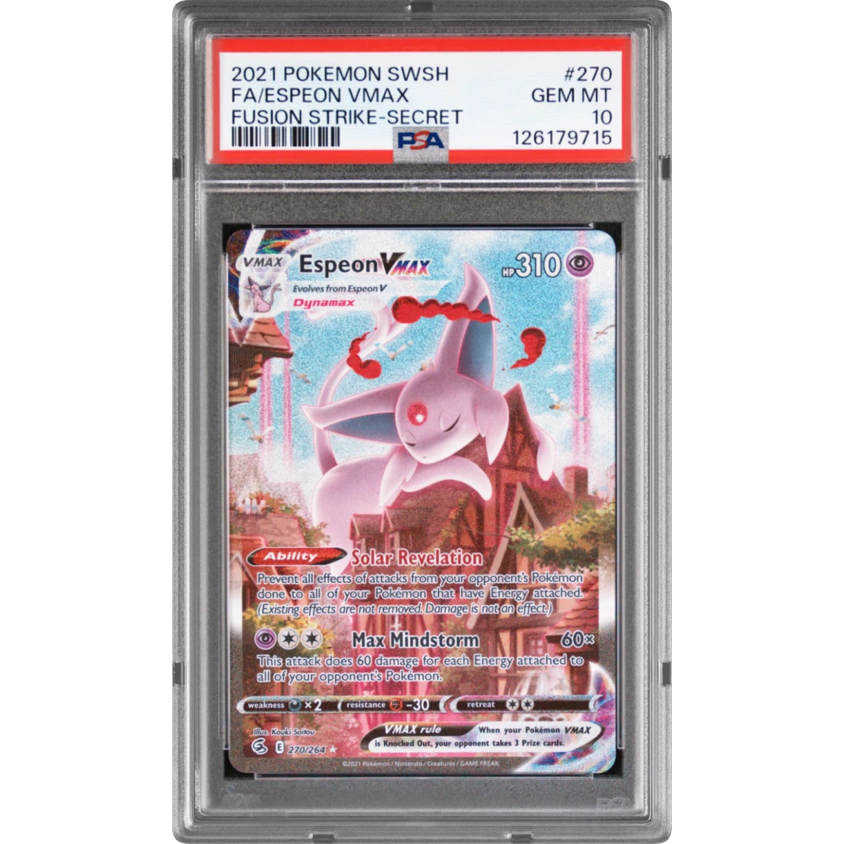 Espeon Vmax card artwork