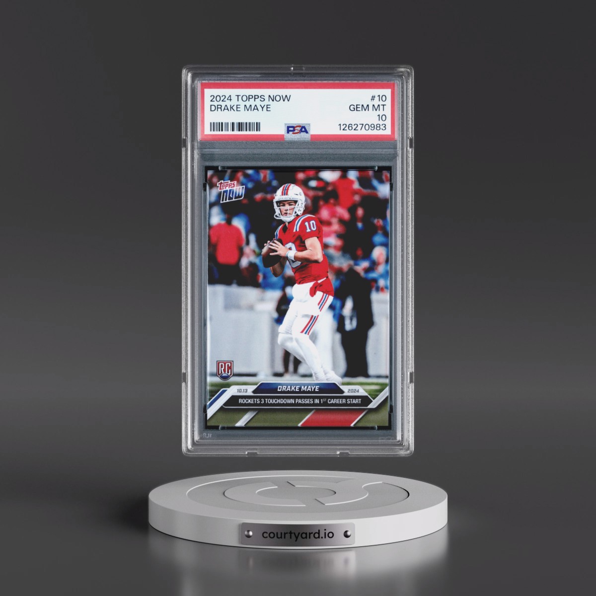 2024 Topps Now #10 Drake Maye (PSA 10 GEM MINT)