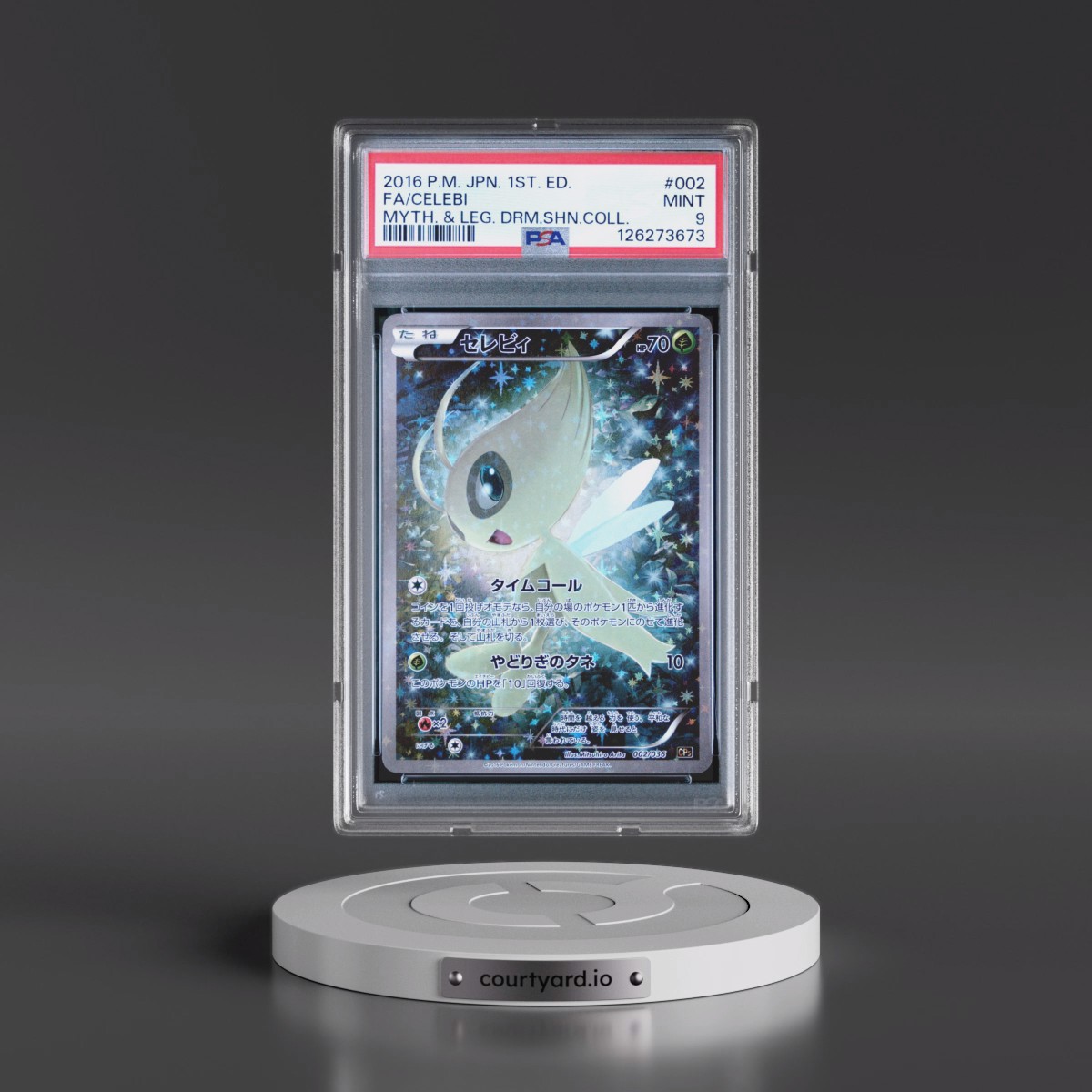 2016 Pokémon Mythical & Legendary Dream Shine Collection #002 Celebi - 1st Edition Full Art (PSA 9 MINT)