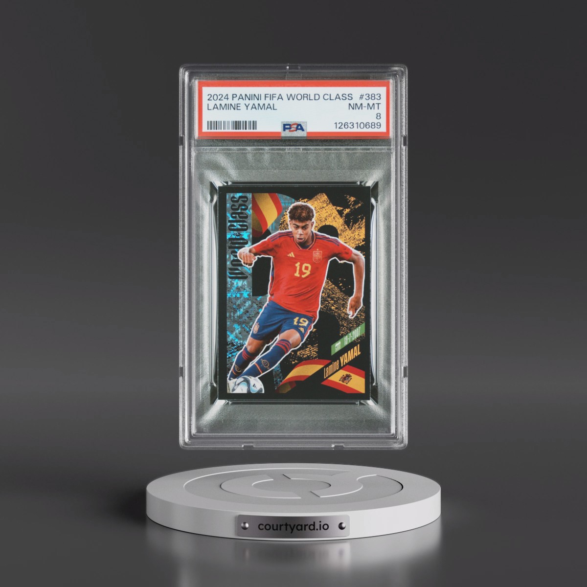 2024 Panini FIFA World Class 2024 #383 Lamine Yamal (PSA 8 NM-MT)