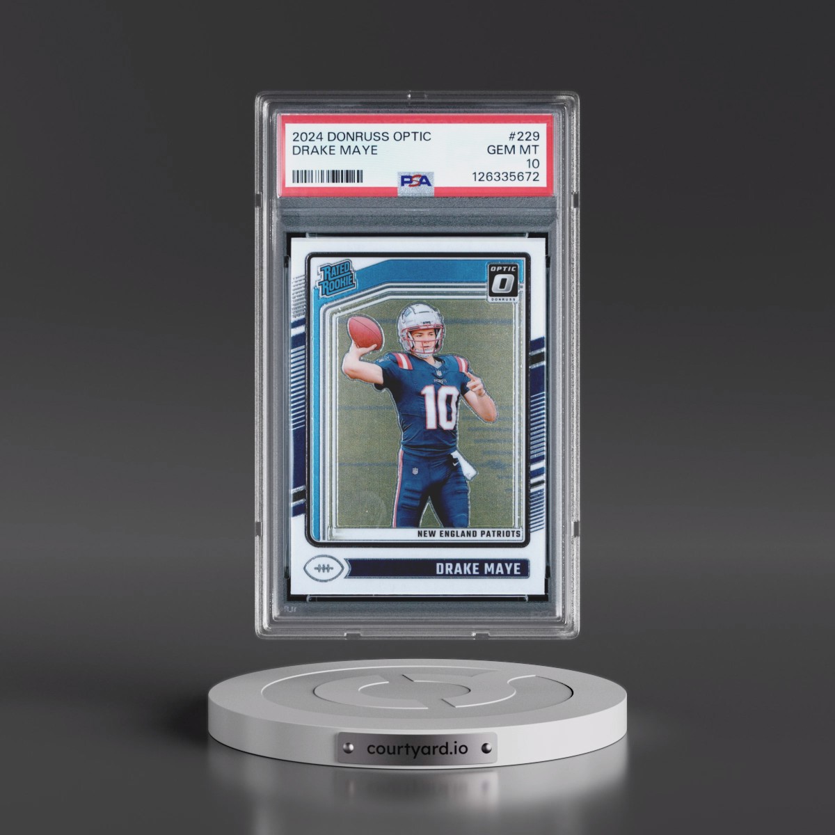 2024 Panini Donruss Optic #229 Drake Maye (PSA 10 GEM MINT)