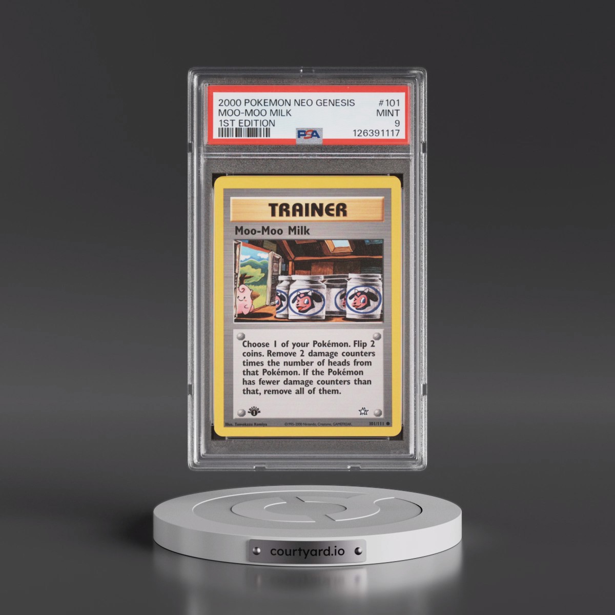 2000 Pokémon Neo Genesis #101 Moo-Moo Milk - 1st Edition (PSA 9 MINT)