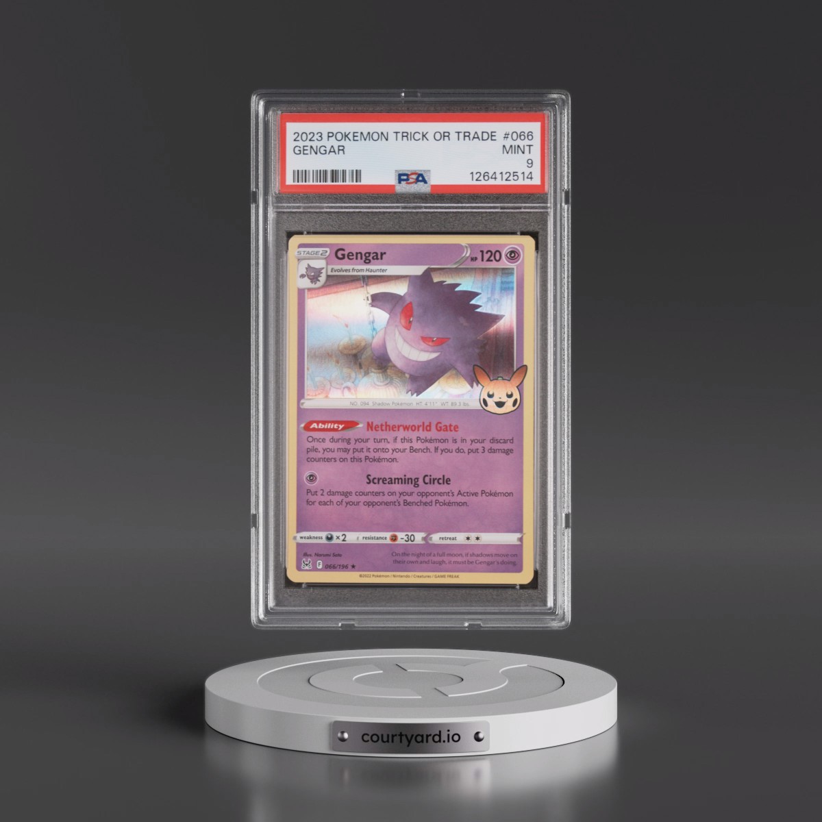 2023 Pokémon Trick or Trade #066 Gengar (PSA 9 MINT)
