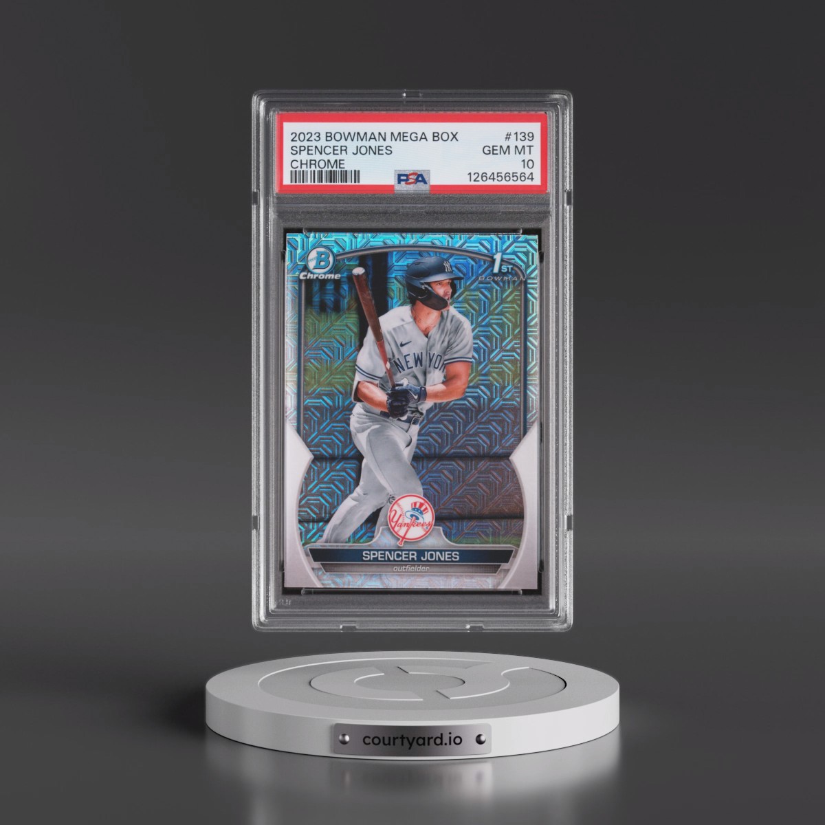 2023 Bowman Mega Box Chrome #139 Spencer Jones (PSA 10 GEM MINT)