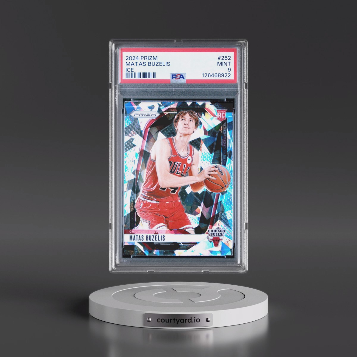 2024 Panini Prizm #252 Matas Buzelis - Ice (PSA 9 MINT)