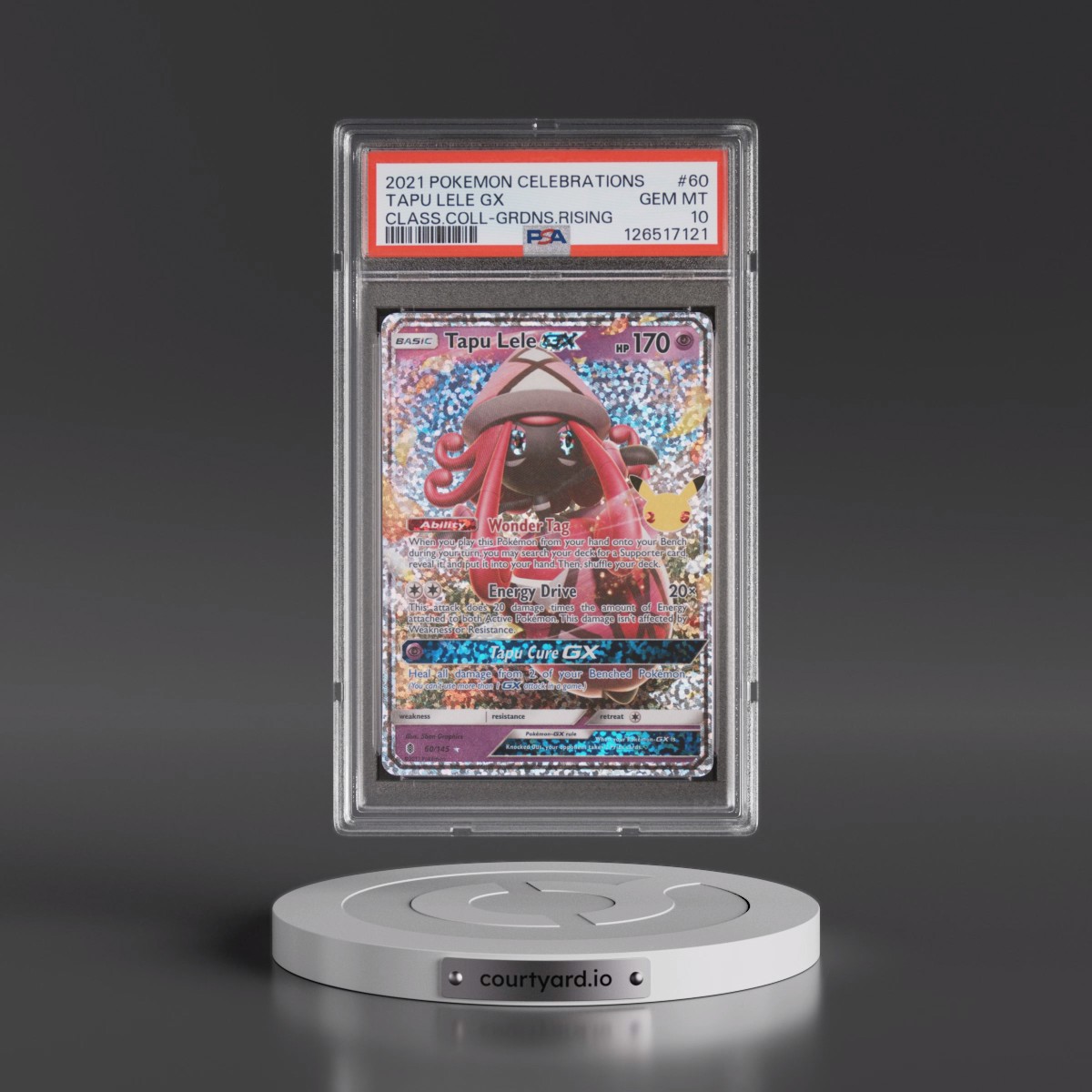2021 Pokémon Celebrations Classic Collection #60 Tapu Lele GX - Holo (PSA 10 GEM MINT)
