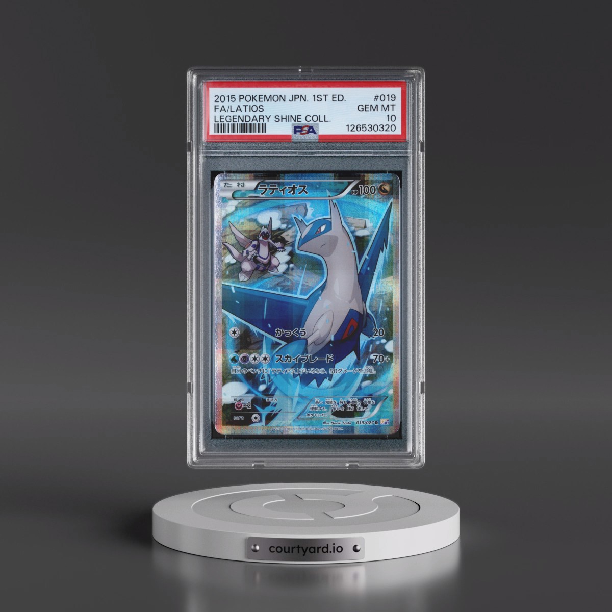 2015 Pokémon Legendary Shine Collection #019 Latios - 1st Edition Full Art (PSA 10 GEM MINT)