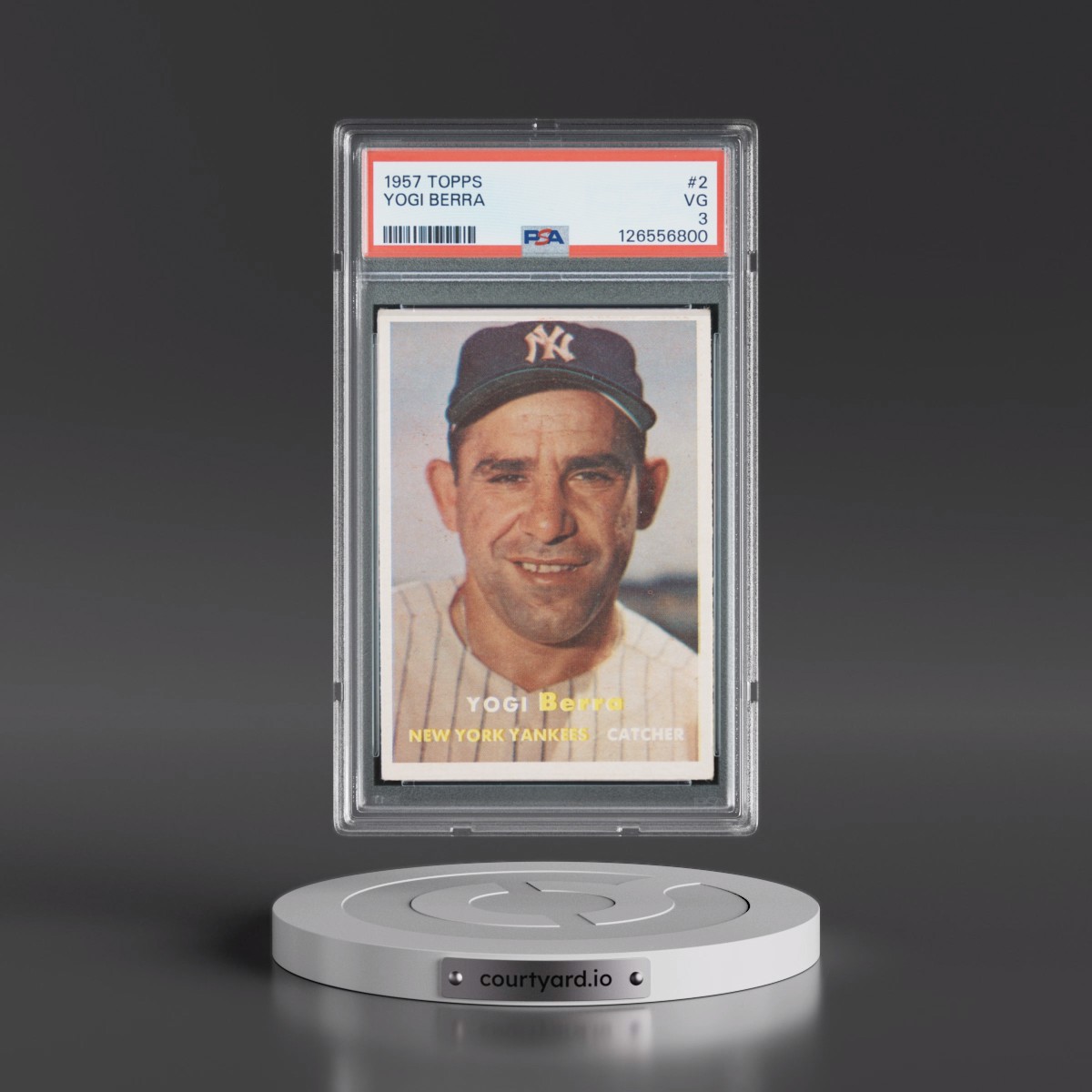 1957 Topps #2 Yogi Berra (PSA 3 VG)