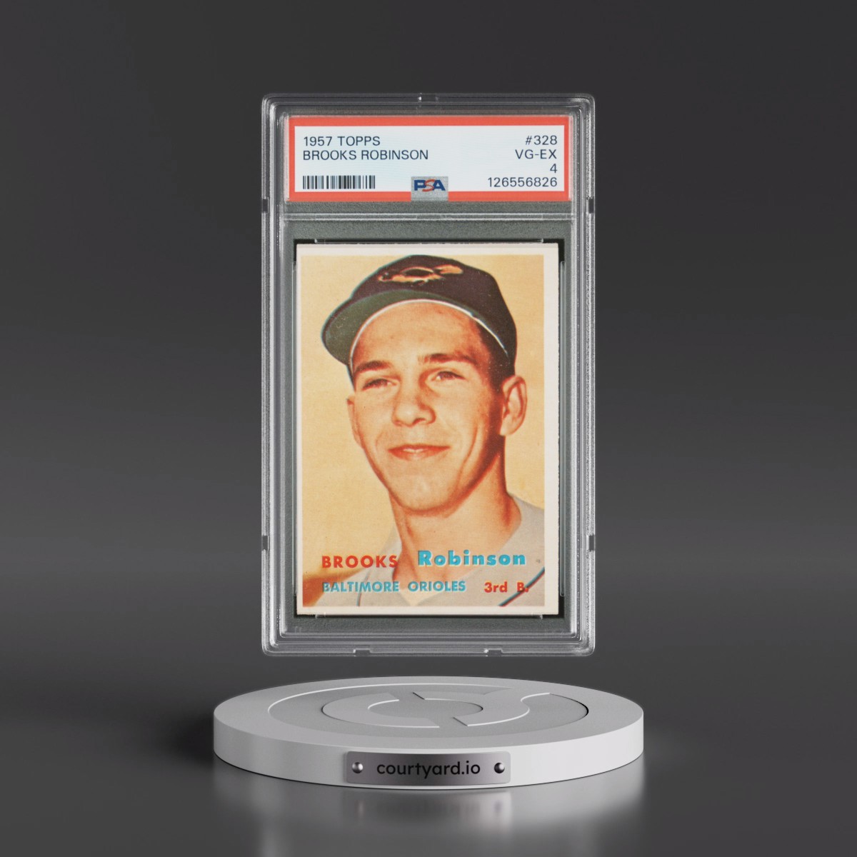 1957 Topps #328 Brooks Robinson (PSA 4 VG-EX)