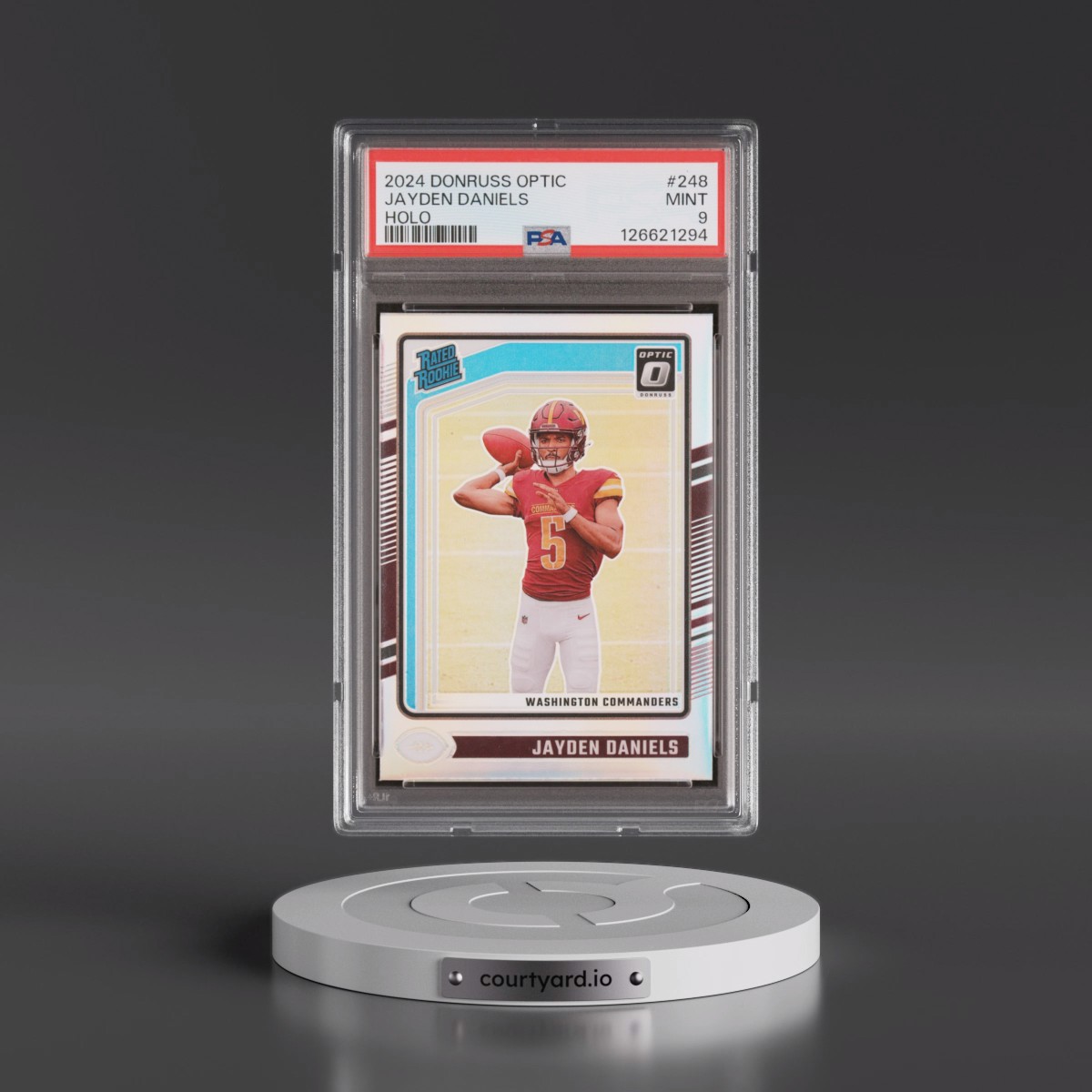 2024 Panini Donruss Optic #248 Jayden Daniels - Holo (PSA 9 MINT)