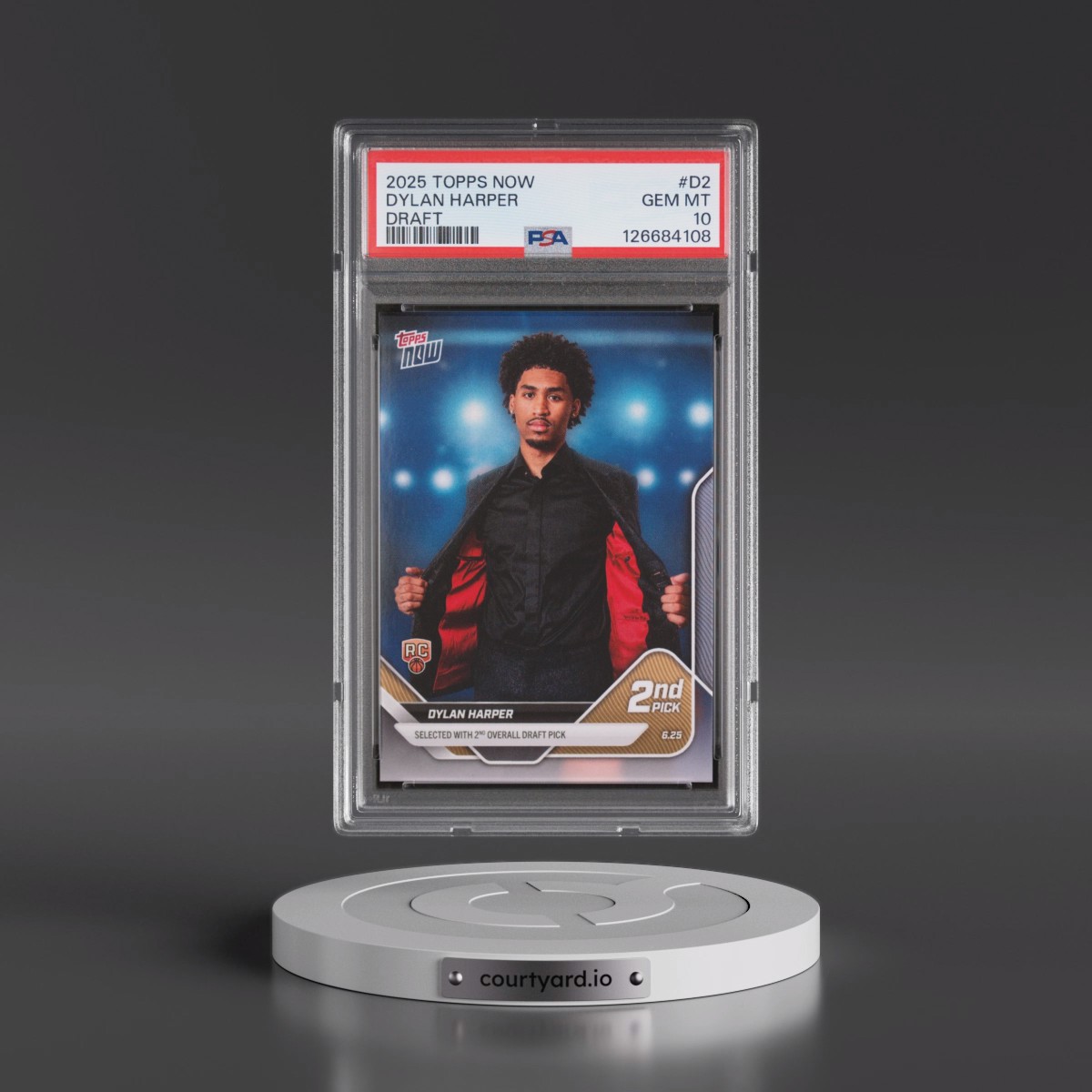 2025 Topps Now Draft #D2 Dylan Harper (PSA 10 GEM MINT)