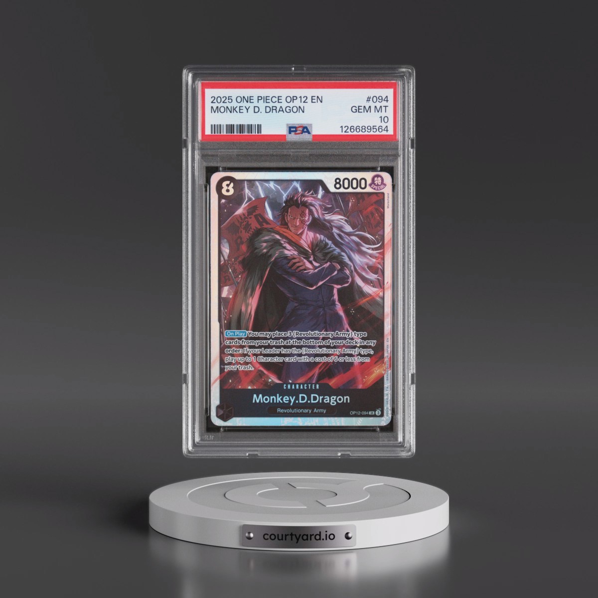2025 One Piece OP12-Legacy of the Master #094 Monkey D. Dragon (PSA 10 GEM MINT)