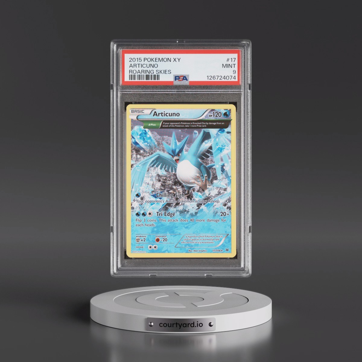 2015 Pokémon XY Roaring Skies #17 Articuno (PSA 9 MINT)