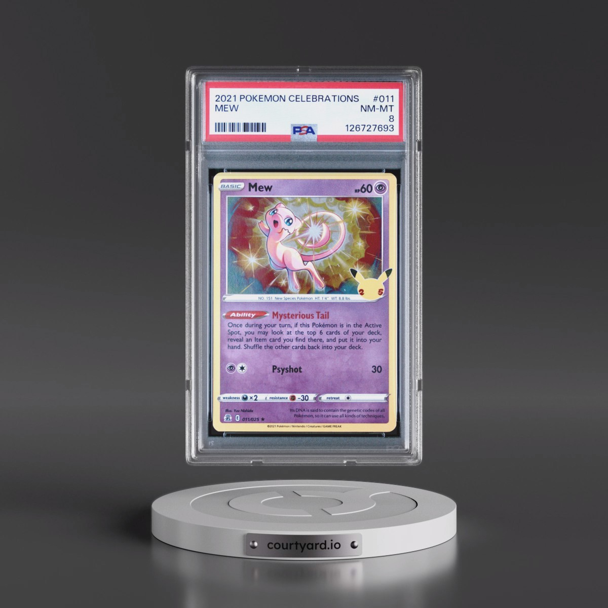 2021 Pokémon Celebrations #011 Mew (PSA 8 NM-MT)
