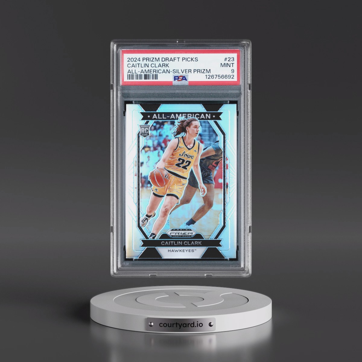 2024 Panini Prizm Draft Picks All-American #23 Caitlin Clark - Silver Prizm (PSA 9 MINT)