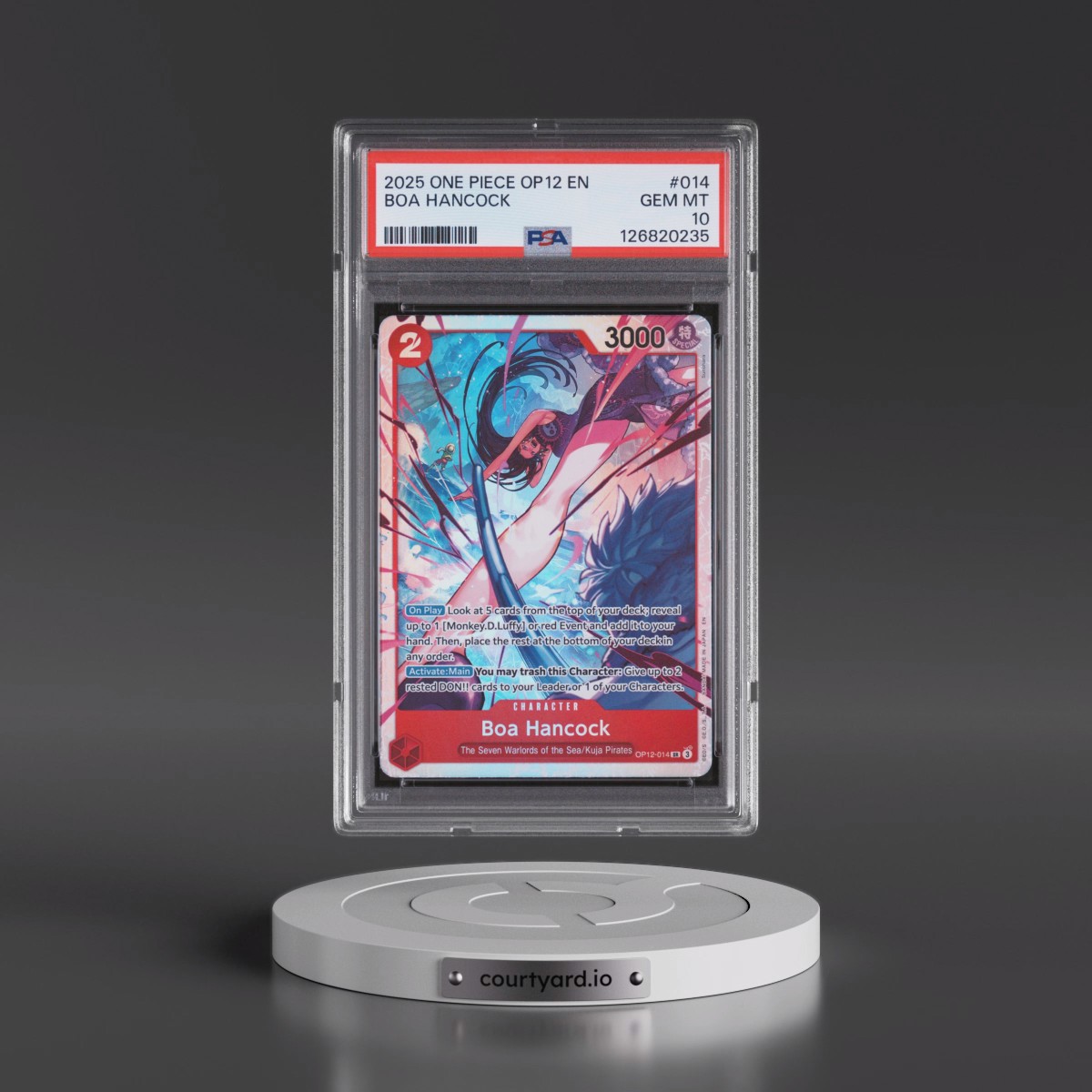 2025 One Piece OP12-Legacy of the Master #014 Boa Hancock (PSA 10 GEM MINT)