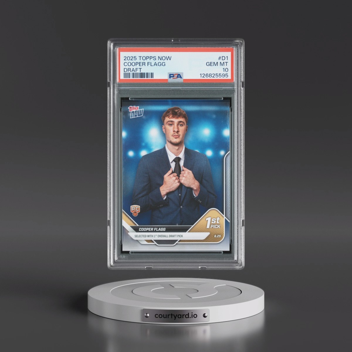 2025 Topps Now Draft #D1 Cooper Flagg (PSA 10 GEM MINT)