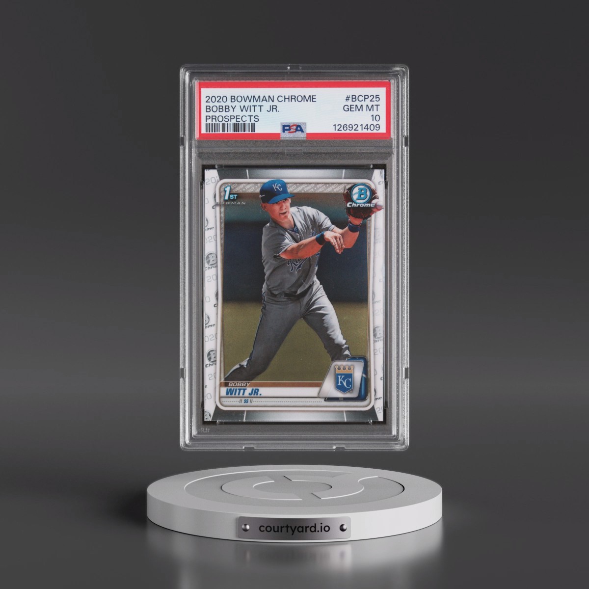 2020 Bowman Chrome Prospects #BCP25 Bobby Witt Jr. (PSA 10 GEM MINT)