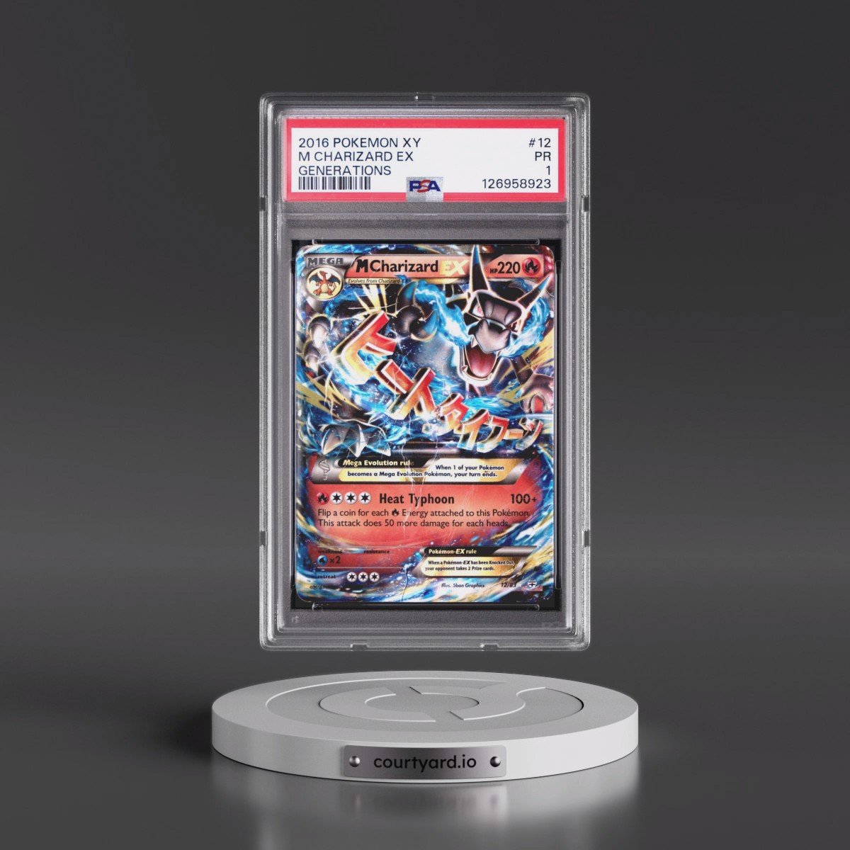 2016 Pokémon XY Generations #12 M Charizard EX - Holo (PSA 1 PR)