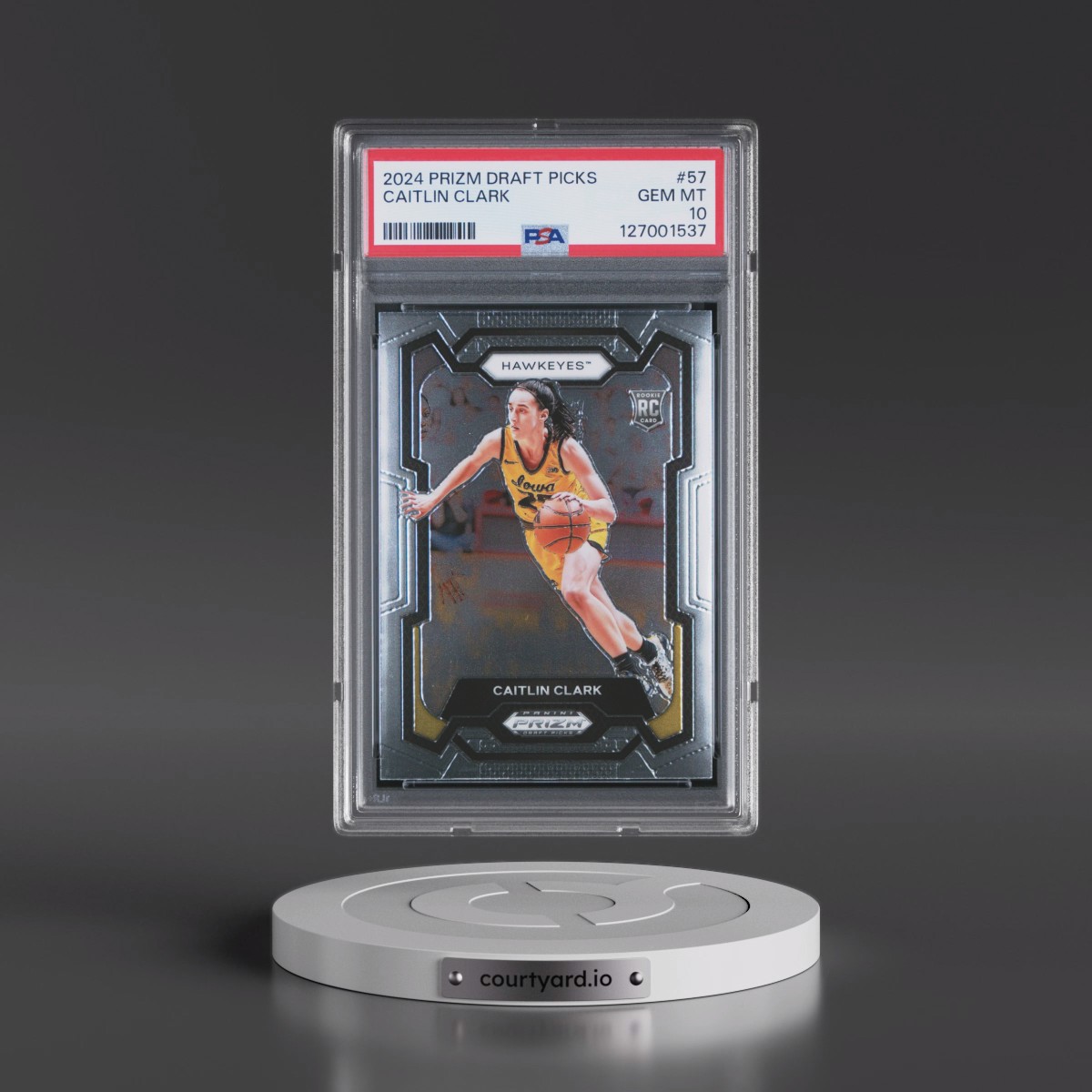2024 Panini Prizm Draft Picks #57 Caitlin Clark (PSA 10 GEM MINT)
