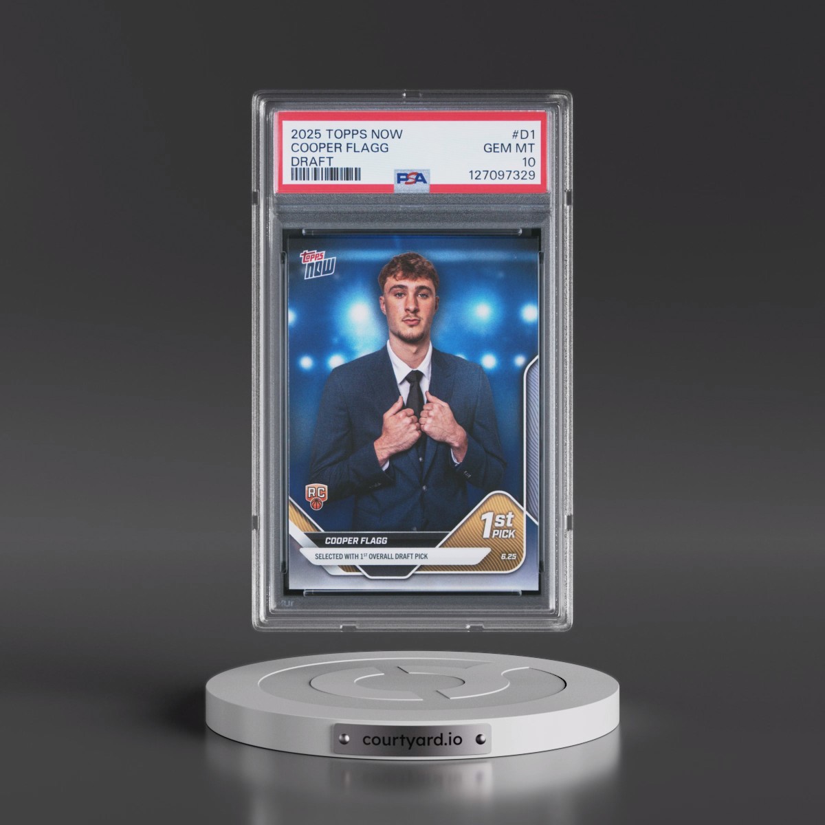 2025 Topps Now Draft #D1 Cooper Flagg (PSA 10 GEM MINT)