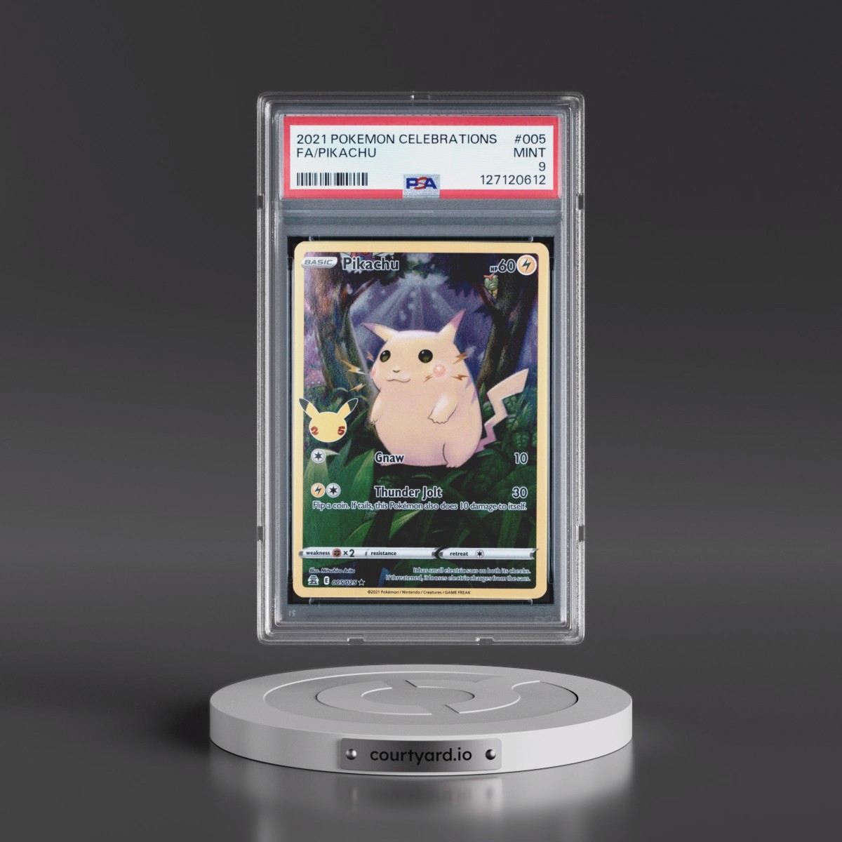 2021 Pokémon Celebrations #005 Pikachu - Full Art (PSA 9 MINT)