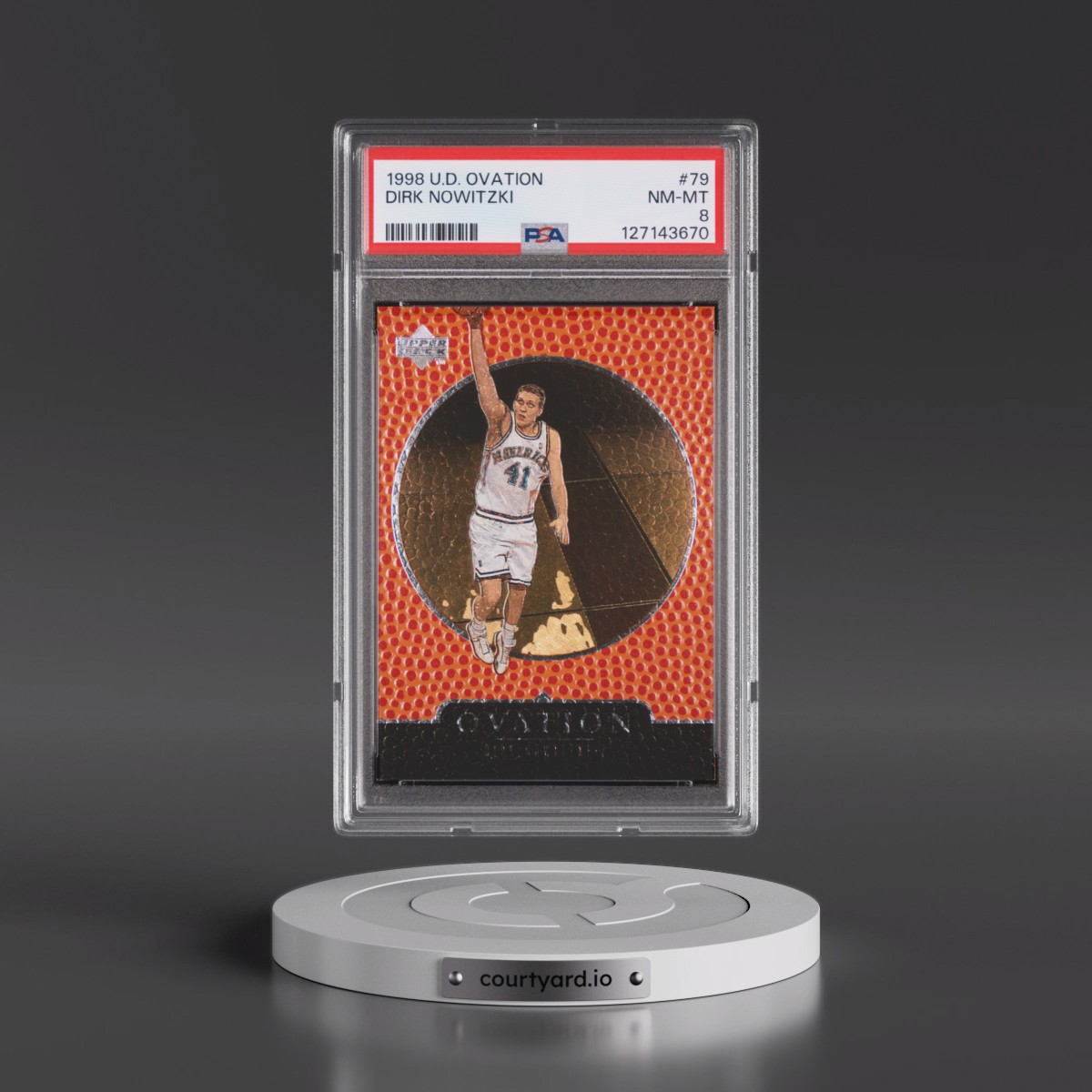 1998 Upper Deck Ovation #79 Dirk Nowitzki (PSA 8 NM-MT)
