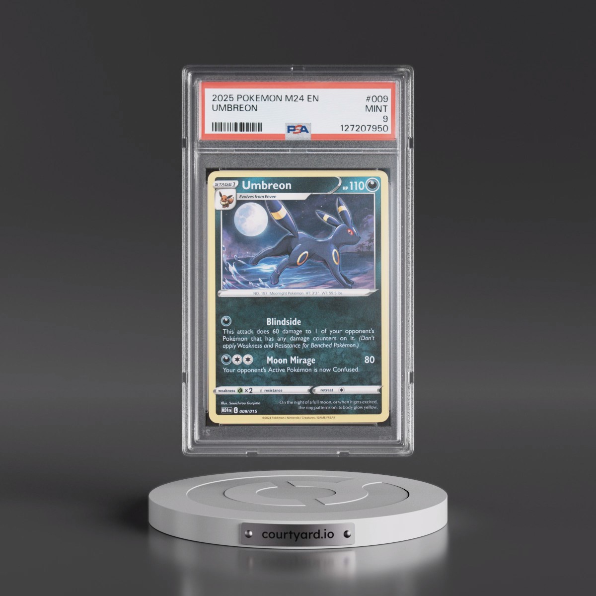 2025 Pokémon M24 EN-Mcdonald's Collection #009 Umbreon (PSA 9 MINT)